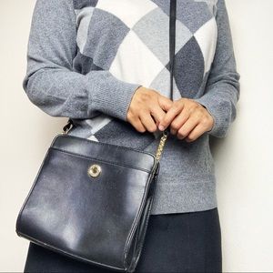 Vintage Liz Claiborne Black Square Crossbody Bag